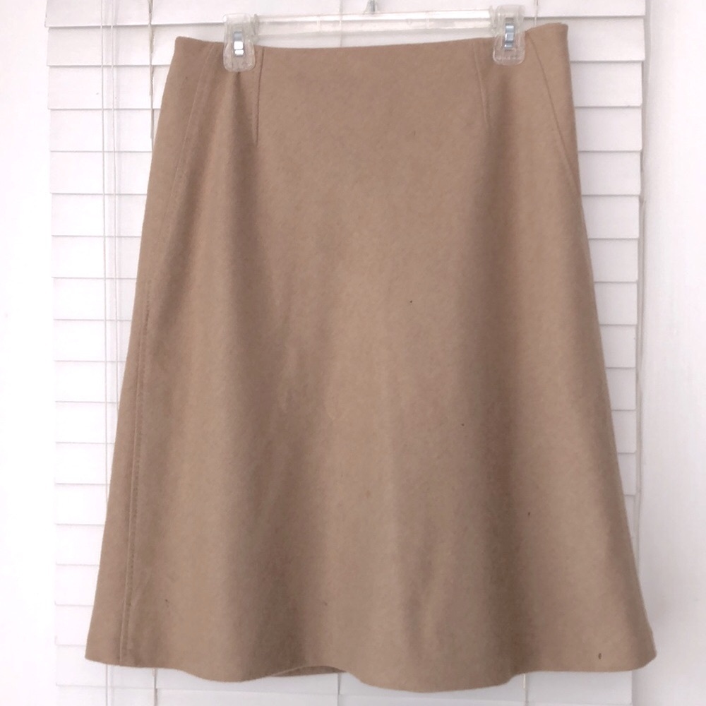 Talbots Vintage Skirt Pure Camel Hair SZ 12